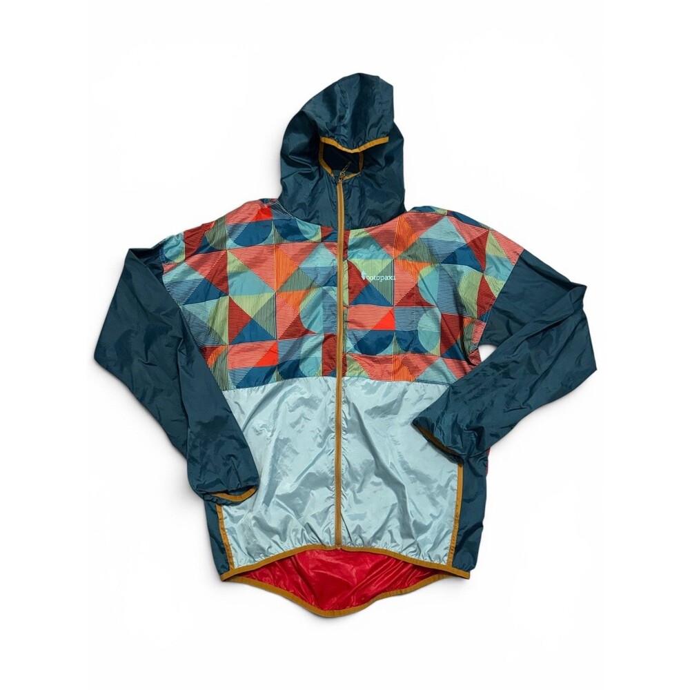 Cotopaxi Teca Full Zip Windbreaker Jacket Geometric Hooded Men’s L‎ Women’s XL